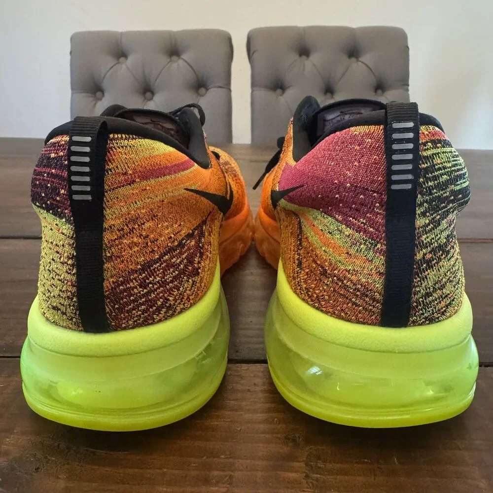 Nike FlyKnit Air Max Total Orange Fireberry Shoes